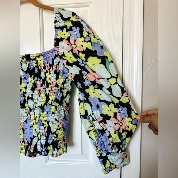 FREE PEOPLE Ariana Printed Crop Top - Size Medium - Picture 6 of 9